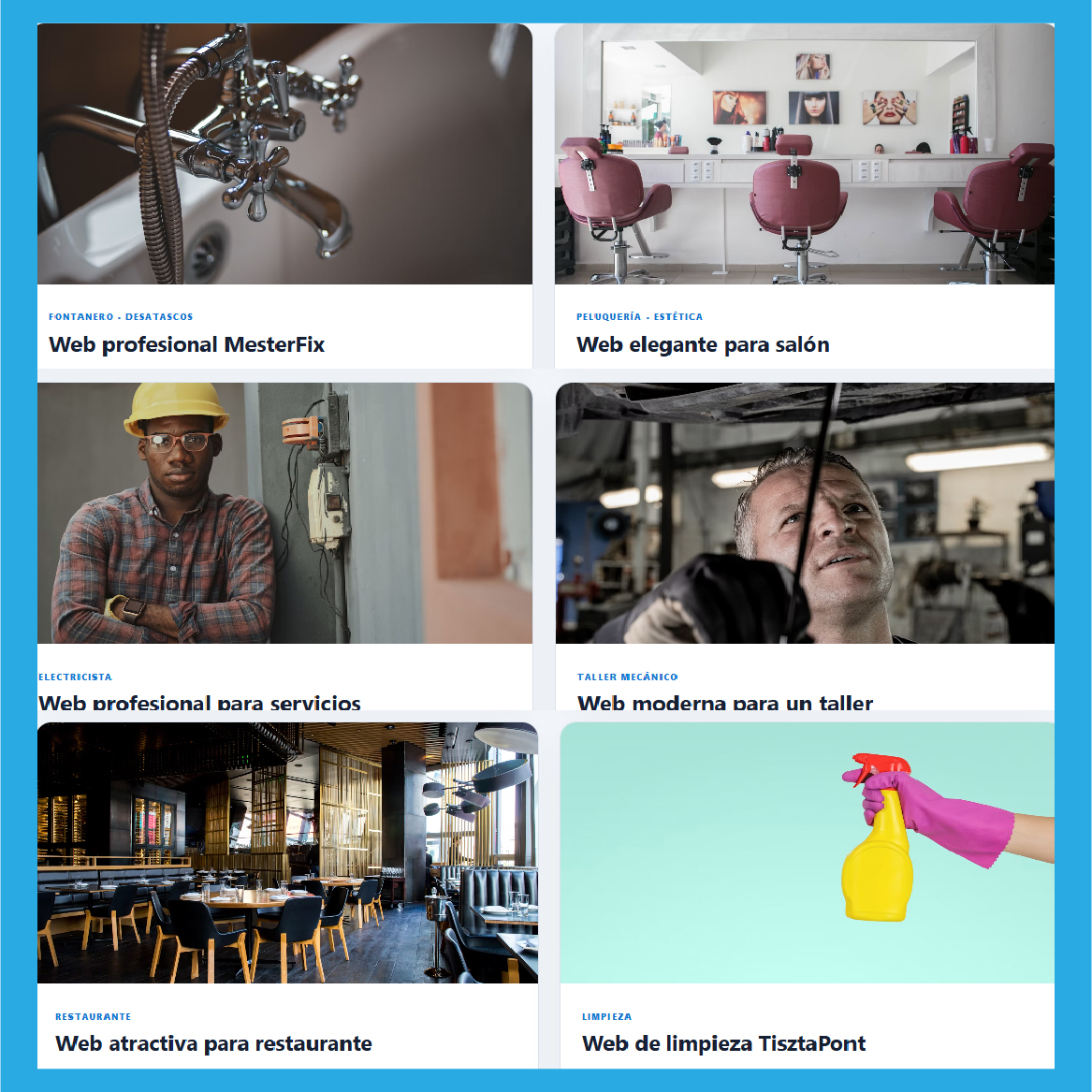 MesterWeb weboldal minták – 2. minta
